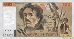100 Francs DELACROIX modifié FRANCE  1987 F.69.11 pr.SPL