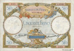 50 Francs LUC OLIVIER MERSON type modifié FRANCE  1930 F.16.01 TB