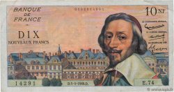 10 Nouveaux Francs RICHELIEU FRANKREICH  1960 F.57.07 S