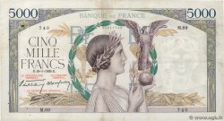 5000 Francs VICTOIRE Impression à plat FRANCIA  1939 F.46.02 BC+