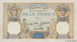 1000 Francs CÉRÈS ET MERCURE FRANCE  1930 F.37.05 TB