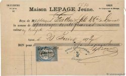 1500 Francs FRANCE régionalisme et divers Épinal 1872 DOC.Reçu TB