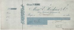 Francs Annulé FRANCE régionalisme et divers Paris 1865 DOC.Chèque TTB