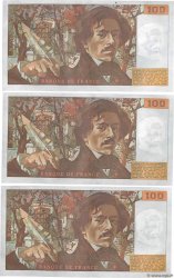 100 Francs DELACROIX modifié Consécutifs FRANCIA  1984 F.69.08a EBC+