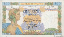 500 Francs LA PAIX FRANCIA  1941 F.32.13 MBC