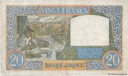 20 Francs TRAVAIL ET SCIENCE FRANCE  1940 F.12.02 F