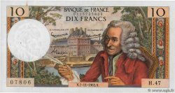 10 Francs VOLTAIRE FRANCE  1963 F.62.05 pr.SUP