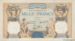 1000 Francs CÉRÈS ET MERCURE type modifié FRANCE  1938 F.38.29 pr.TTB