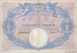 50 Francs BLEU ET ROSE FRANCE  1914 F.14.27 pr.TB