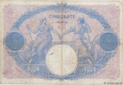 50 Francs BLEU ET ROSE FRANCE  1914 F.14.27 pr.TB