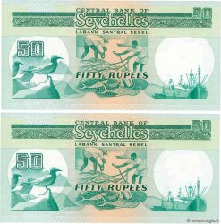 50 Rupees Consécutifs SEYCHELLES  1989 P.34 NEUF