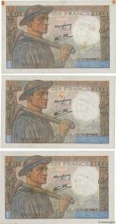 10 Francs MINEUR Consécutifs FRANCE  1946 F.08.16 VF