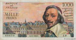 1000 Francs RICHELIEU FRANCE  1953 F.42.02 pr.TTB