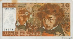 10 Francs BERLIOZ FRANKREICH  1974 F.63.07a fSS