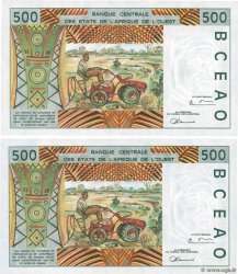500 Francs Lot WEST AFRICAN STATES  1996 P.210Bg AU