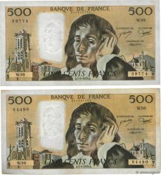500 Francs PASCAL Lot FRANCE  1979 F.71.19 TB