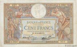 100 Francs LUC OLIVIER MERSON type modifié FRANCE  1938 F.25.24 TB