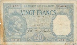20 Francs BAYARD FRANCE  1919 F.11.04 B+