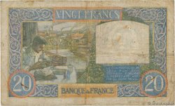 20 Francs TRAVAIL ET SCIENCE FRANCE  1940 F.12.11 VG
