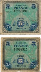 5 Francs DRAPEAU Lot FRANCE  1944 VF.17.01 B