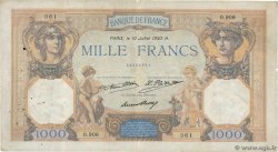 1000 Francs CÉRÈS ET MERCURE FRANCE  1930 F.37.05 B+