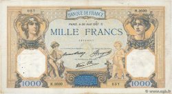 1000 Francs CÉRÈS ET MERCURE type modifié FRANKREICH  1937 F.38.03 S