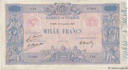 1000 Francs BLEU ET ROSE FRANKREICH  1925 F.36.41