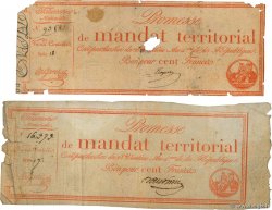 100 Francs avec série Lot FRANKREICH  1796 Ass.60b SGE