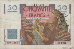 50 Francs LE VERRIER FRANCE  1951 F.20.17