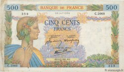 500 Francs LA PAIX FRANCE  1941 F.32.14 pr.TB