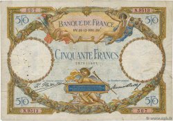50 Francs LUC OLIVIER MERSON type modifié FRANCE  1931 F.16.02 pr.TB