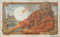 20 Francs PÊCHEUR FRANCE  1943 F.13.06 TB+