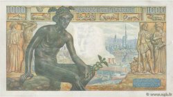 1000 Francs DÉESSE DÉMÉTER FRANCE  1942 F.40.02 VF