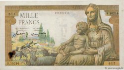 1000 Francs DÉESSE DÉMÉTER FRANCE  1943 F.40.40 TB