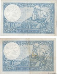 10 Francs MINERVE modifié Consécutifs FRANKREICH  1939 F.07.08 fVZ