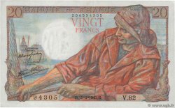 20 Francs PÊCHEUR FRANCIA  1943 F.13.06 MBC+