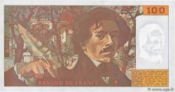 100 Francs DELACROIX imprimé en continu FRANCIA  1990 F.69bis.02c SC