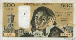 500 Francs PASCAL FRANCIA  1984 F.71.30 q.BB