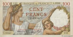 100 Francs SULLY FRANCE  1940 F.26.39