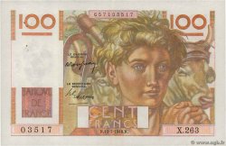100 Francs JEUNE PAYSAN FRANCE  1948 F.28.19 VF+