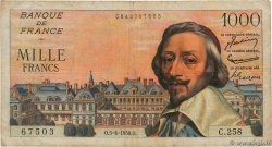 1000 Francs RICHELIEU FRANCE  1956 F.42.20 B