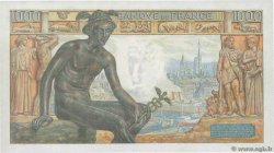 1000 Francs DÉESSE DÉMÉTER FRANCIA  1942 F.40.04 q.FDC