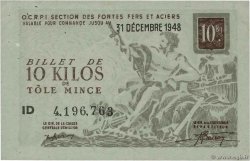 10 Kilos Acier ordinaire FRANCE regionalism and miscellaneous  1948 
