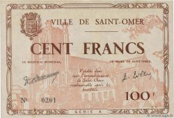 100 Francs FRANCE Regionalismus und verschiedenen Saint-Omer 1940 BU.93.01