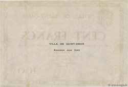 100 Francs FRANCE Regionalismus und verschiedenen Saint-Omer 1940 BU.93.01 VZ