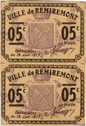 5 Centimes FRANCE Regionalismus und verschiedenen Remiremont 1917 JP.88-069
