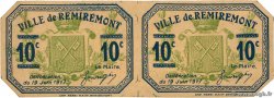 10 Centimes FRANCE Regionalismus und verschiedenen Remiremont 1917 JP.88-070 ST