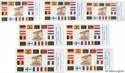 Lot de 7 Billets Spécimens Promotion Euro Spécimen FRANCE régionalisme et divers  1998 P.LOT NEUF