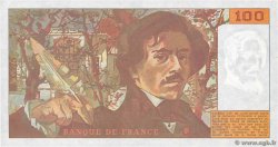 100 Francs DELACROIX imprimé en continu FRANCIA  1990 F.69bis.01a FDC