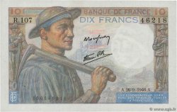 10 Francs MINEUR FRANCE  1946 F.08.15 TTB+